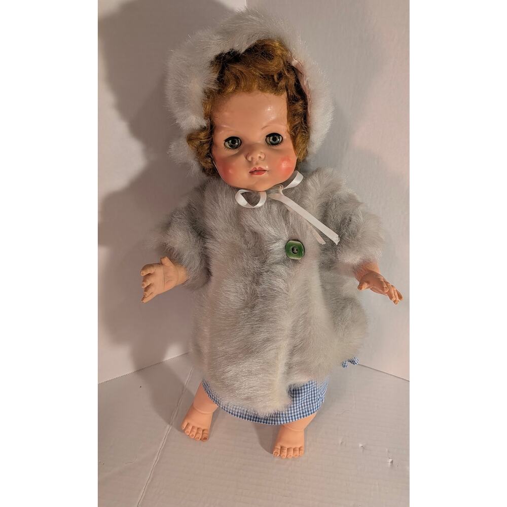 Vintage 20" American Character Chuckles Doll One Piece Stuffed Vinyl Body